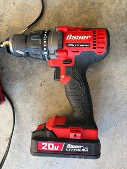 BAUER 20 Volt Lithium Drill