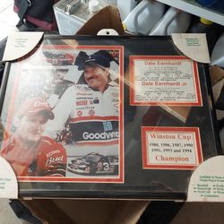 Dale Earnhardt Sr And Jr Plaque