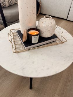 Round Marble Top Coffee Table