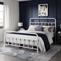 White Full Size Bed Frame 615337