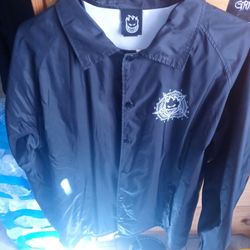 Spitfire Windbreaker Jacket Size Large