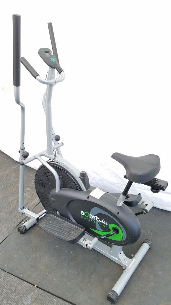 EXERCISE FITNESS BRAND NEW CONDITION STATION BIKE AND ELIPTICAL WITH DIGITAL COUNTER