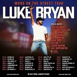 Luke Bryan Word on the street Tickets