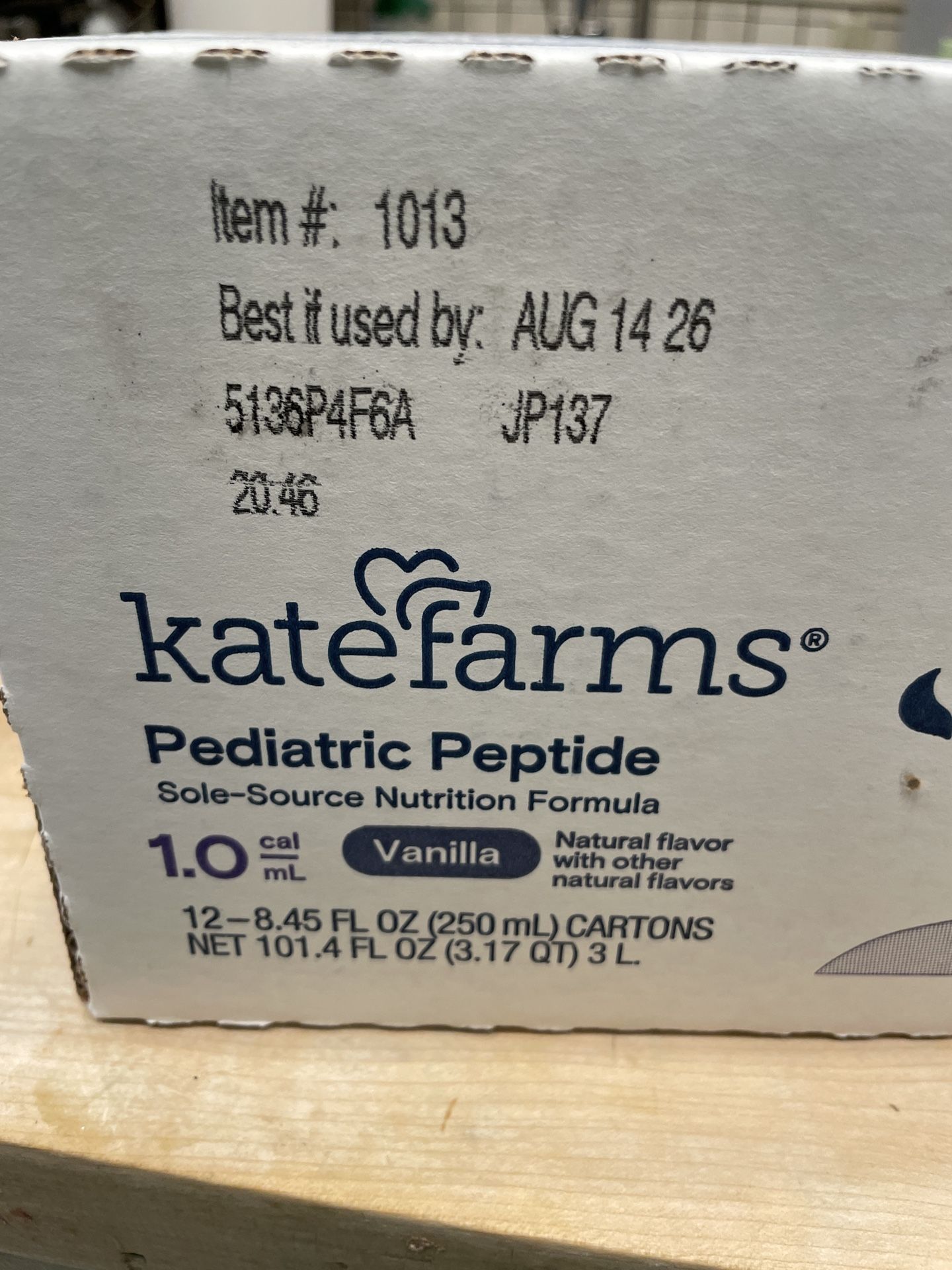 Kate Farms Pediatric Peptide 1.5 Vanilla