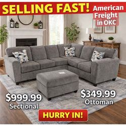 ⚡ OKC DEAL! NEW SECTIONAL $999 – DELIVERY AVAILABLE – LIMITED STOCK