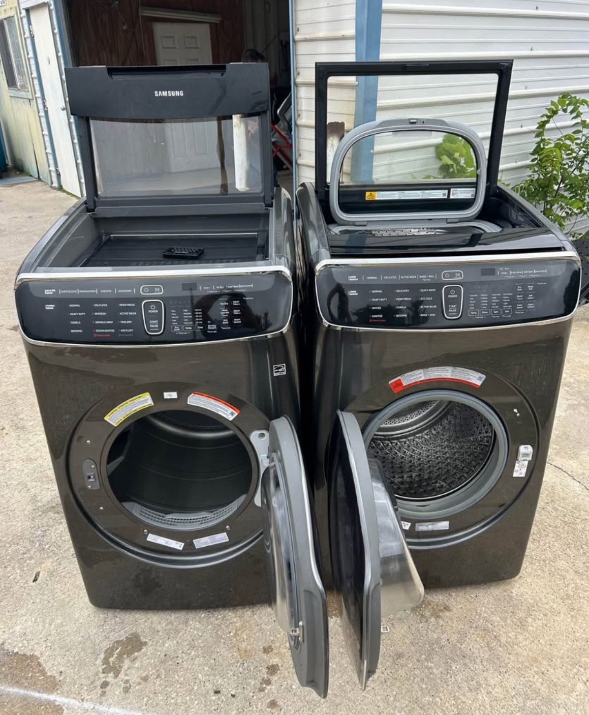 Samsung Flex FrontLoad Washer and electric Dryer