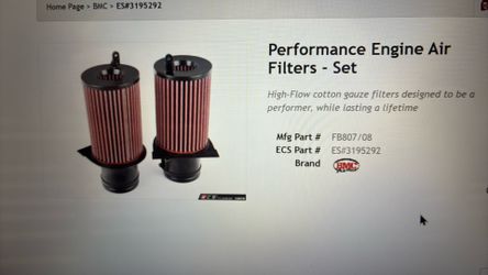 BMC Audi R8 Air Filters