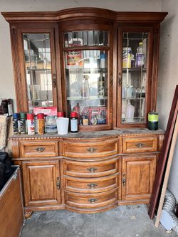 Wooden China Cabinet
