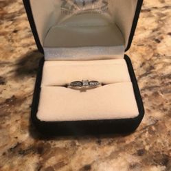 White gold promise/engagement ring