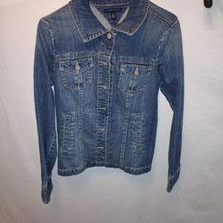 TOMMY HILFIGER DENIM JACKET WOMENS MEDIUM