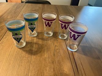 Seattle Sports Teams Pint Glass Bundle