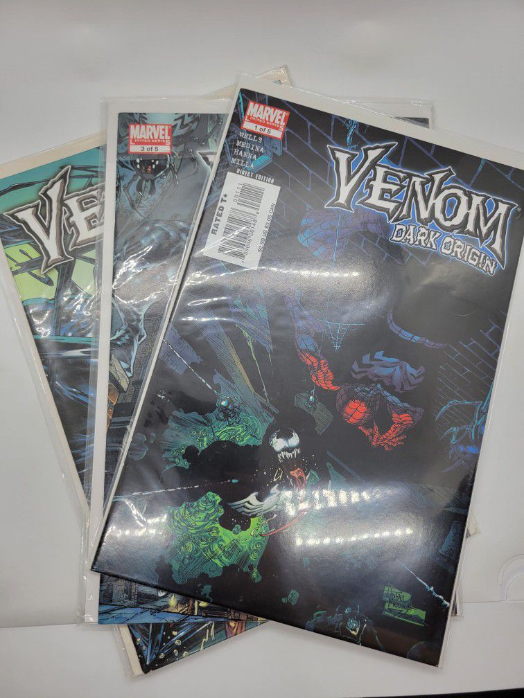 Marvel Comics Venom Dark Origin 1 3 5 