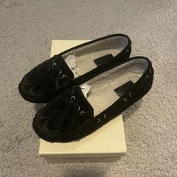 Coach Black Tassel Moccasins
