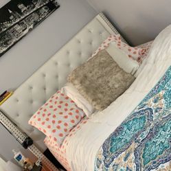 White Queen Bed Frame 