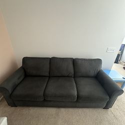 3-Seater Charcoal Grey Sofa – Comfortable & Stylish