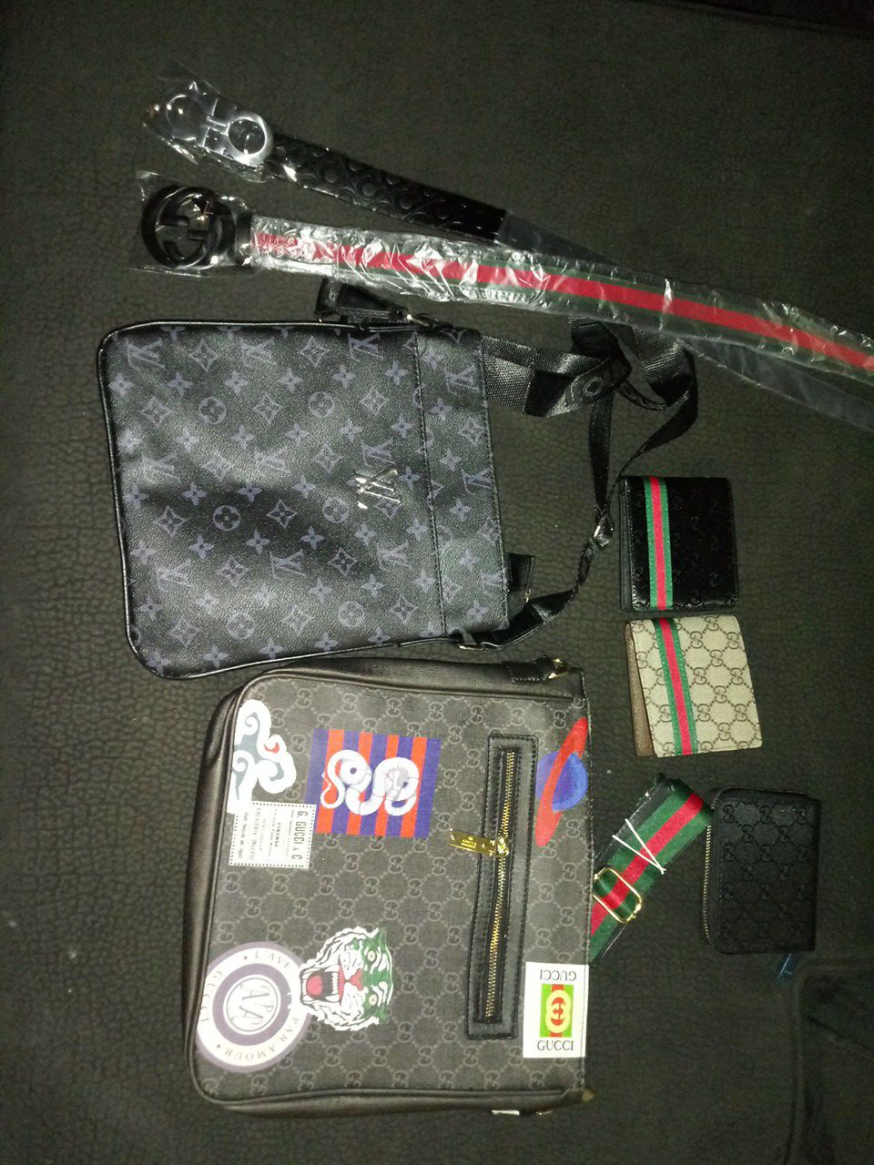 Gucci belt. Wallet , satchel .LV .Ferragamo brand new