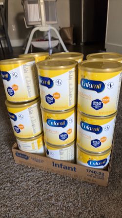Enfamil cans yellow