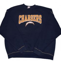 Vintage NFL San Diego Chargers Comfy Navy Blue Sweater - Size Large 🌟   #sandiego #chargers #sandiegochargers #NFL #vintagenfl   psychedelic bandtee 