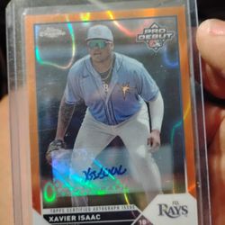 Xavier Isaac Orange Auto   #ed 04/25