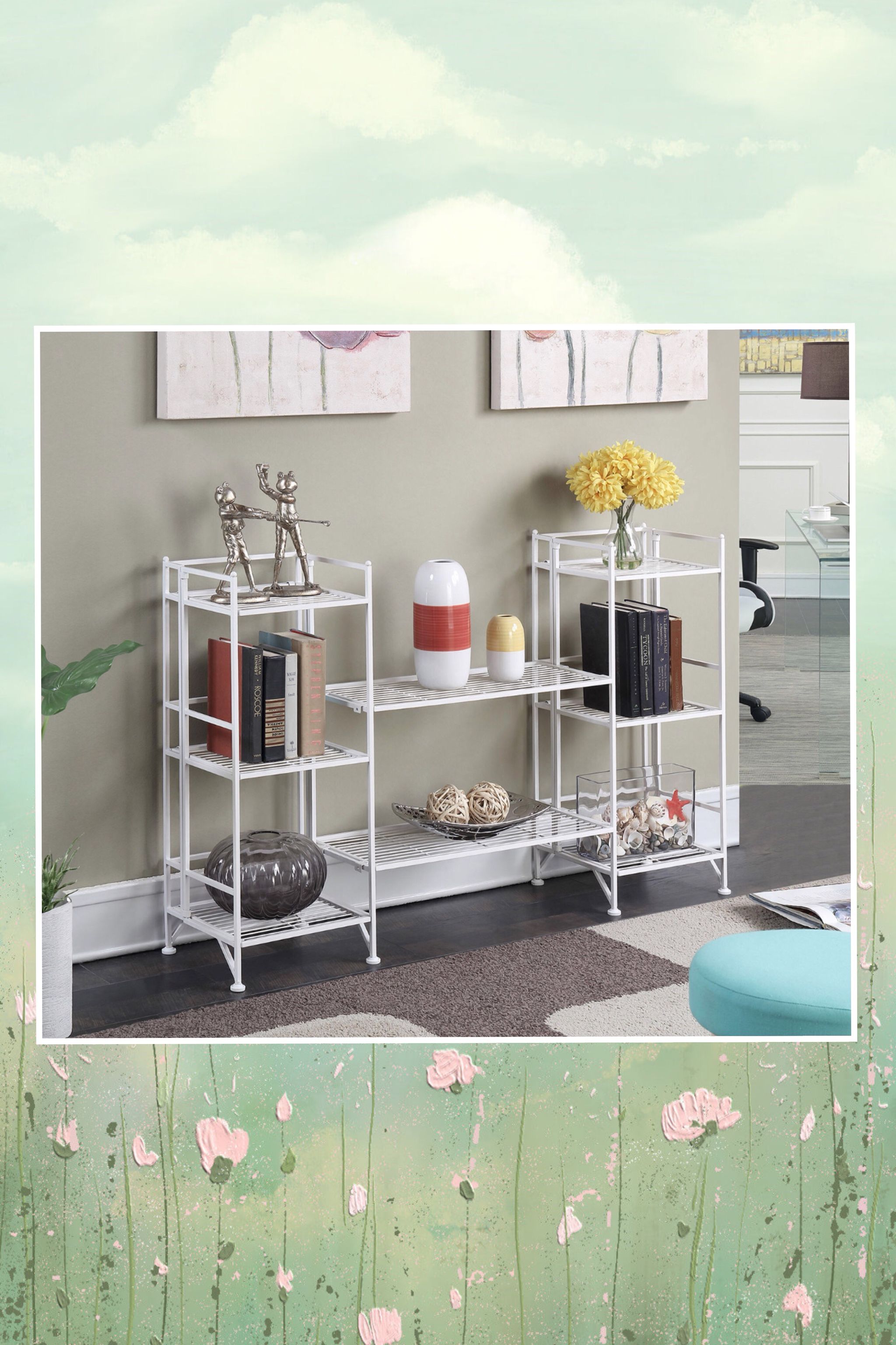 Modern High Quality Brand New 4pcs Folding Shelf/Organizer/Storage Shelf/Bookcase