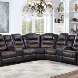 🔥 LUXURY RECLINING SECTIONAL SALE 🔥