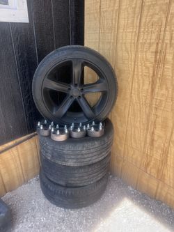 Dodge charger wheels with spacers