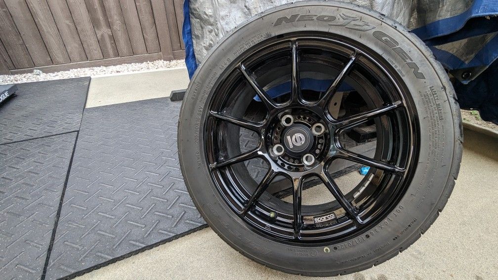 Sparco FF1 15x7 +25 4x100 with Nitto Neo Gen 205/50/15