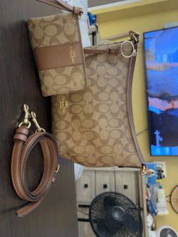 Coach bag and matching wallet