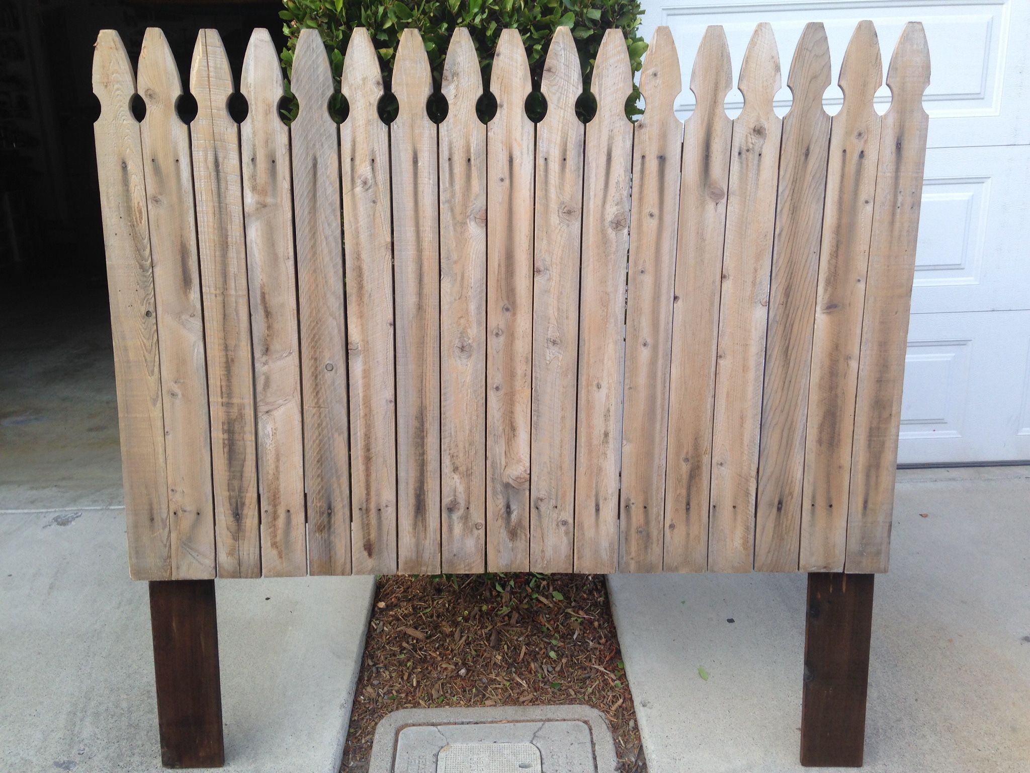 Reclaimed Wood Headboard Picket Fence