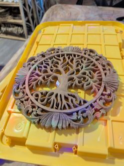 Tree of Life Carved Wood Wall Art
