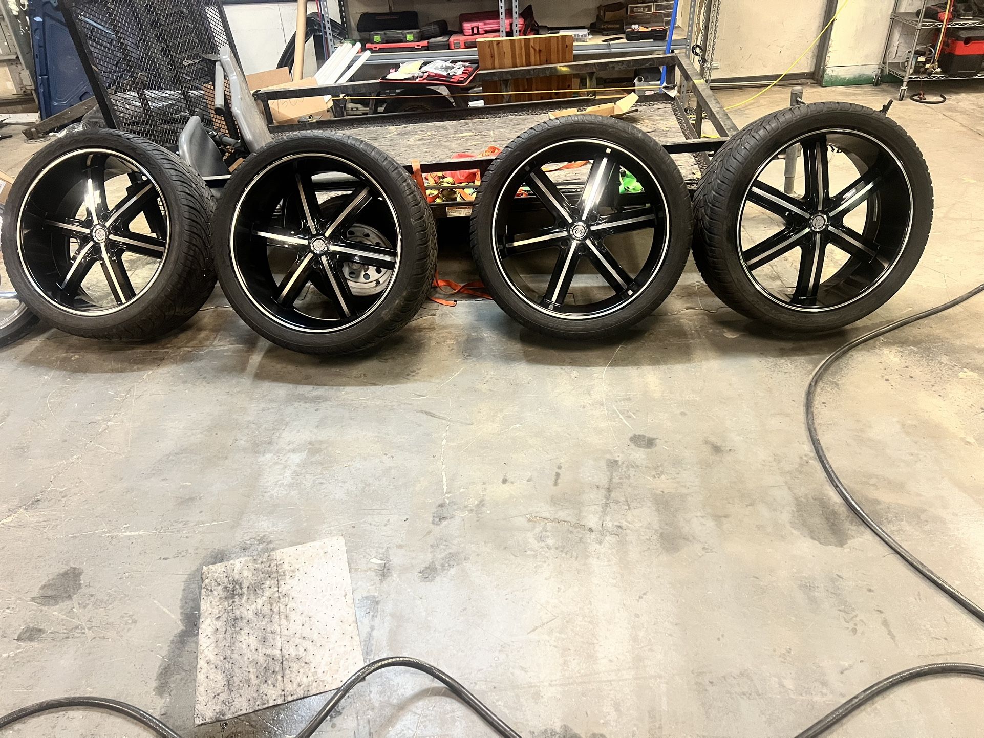 4 24” U2 Rims And Tires