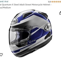 Arai Quantum-X Steel Adult Street Motorcycle Helmet -  size XL ! Only cash and pick up please !