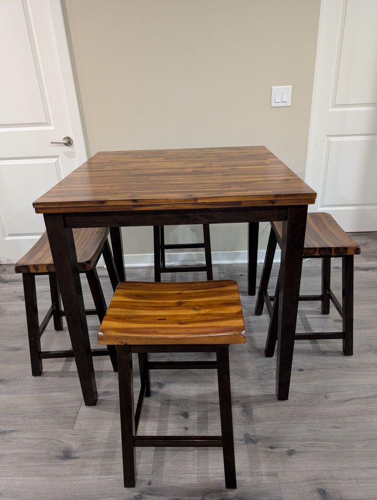 Square Dining Table With Stools
