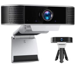 Webcam with Microphone, 1080P HD USB Pc Computer Cameras with Tripod, Web Camera for Desktop, Laptop, Mac, Chromebook, Zoom, Video Conferencing,Stream