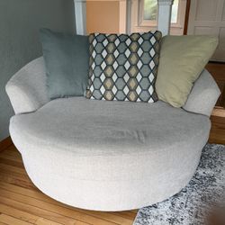 Oversized Swivel Chair