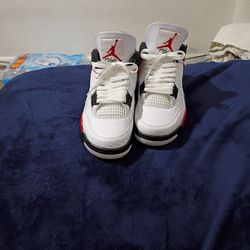 Jordan 4s Size 8 1/2 Red Snapback Jordan Hat
