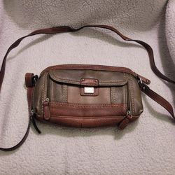 bøc Born Concept Purse Brown Zipper Pockets Leather Western Bag