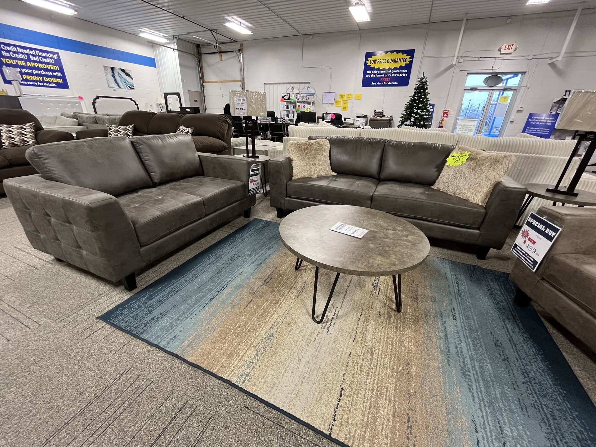 Microfiber Sofa And Loveseat Set!