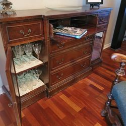 Antique Secretary Desk/Storage Cabinet 