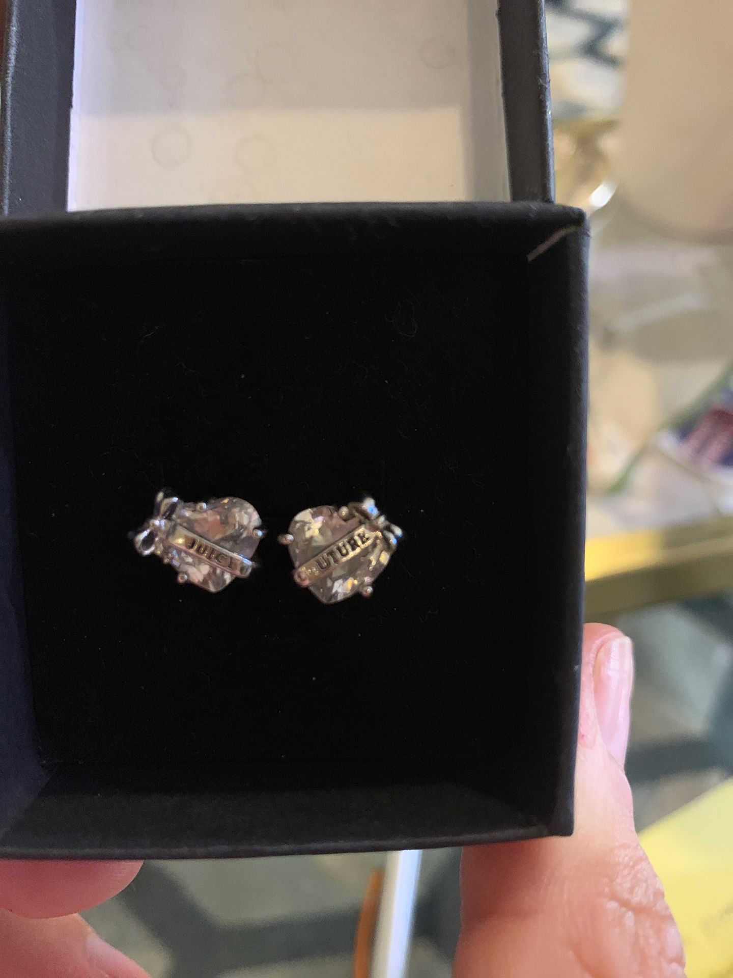 Juicy couture heart gems with stone