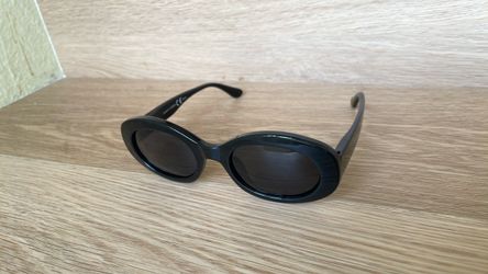 Black Oval Frame Sunglasses