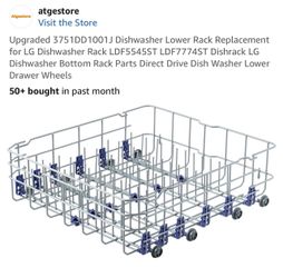 LG Dishwasher Lower Rack Replacement 3751DD1001J