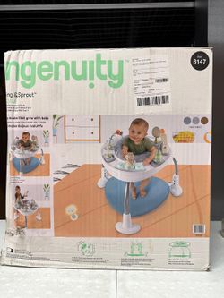 Ingenuity InLighten Baby Swing with Mesh Fabric, Lights & Vibration, Braden