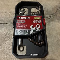 Husky BITE Metric Combination Wrench Set (10-Piece)