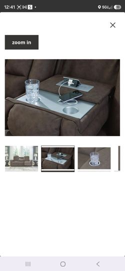 2 Mayhem Madness Manual Reclining Sofa with Drop Down Table