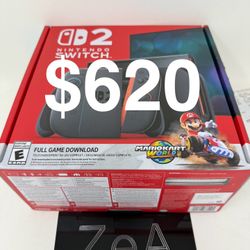 Nintendo Switch 2 Console Mario Kart Bundle