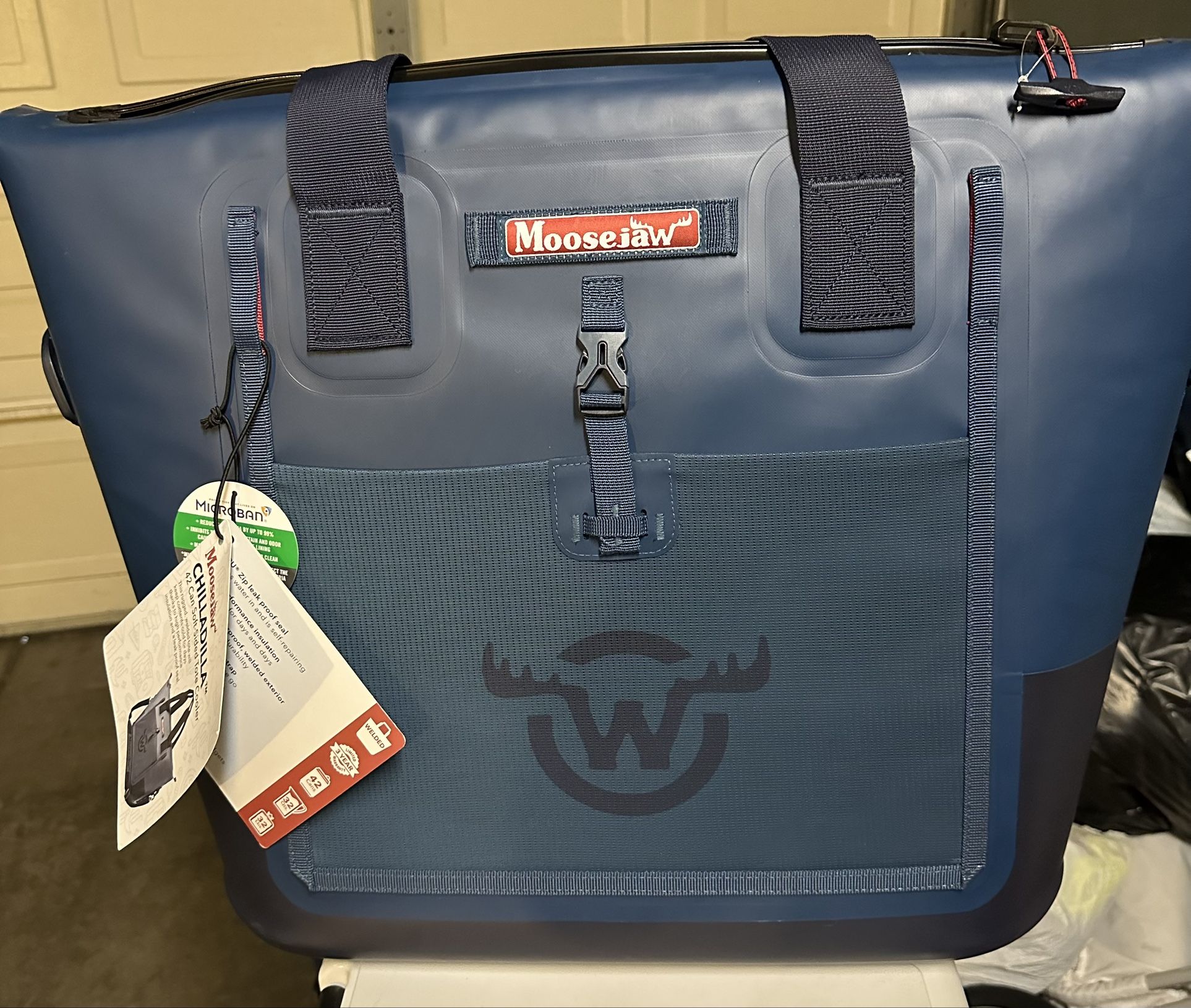 Moosejaw 42 Can Chilladilla Soft-Sided Cooler Tote, Blue