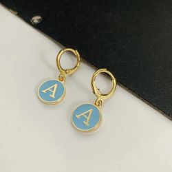 Hoop Charm Earrings For Women Gold Color Hoop Earrings Statement Hoops Jewelry Gift