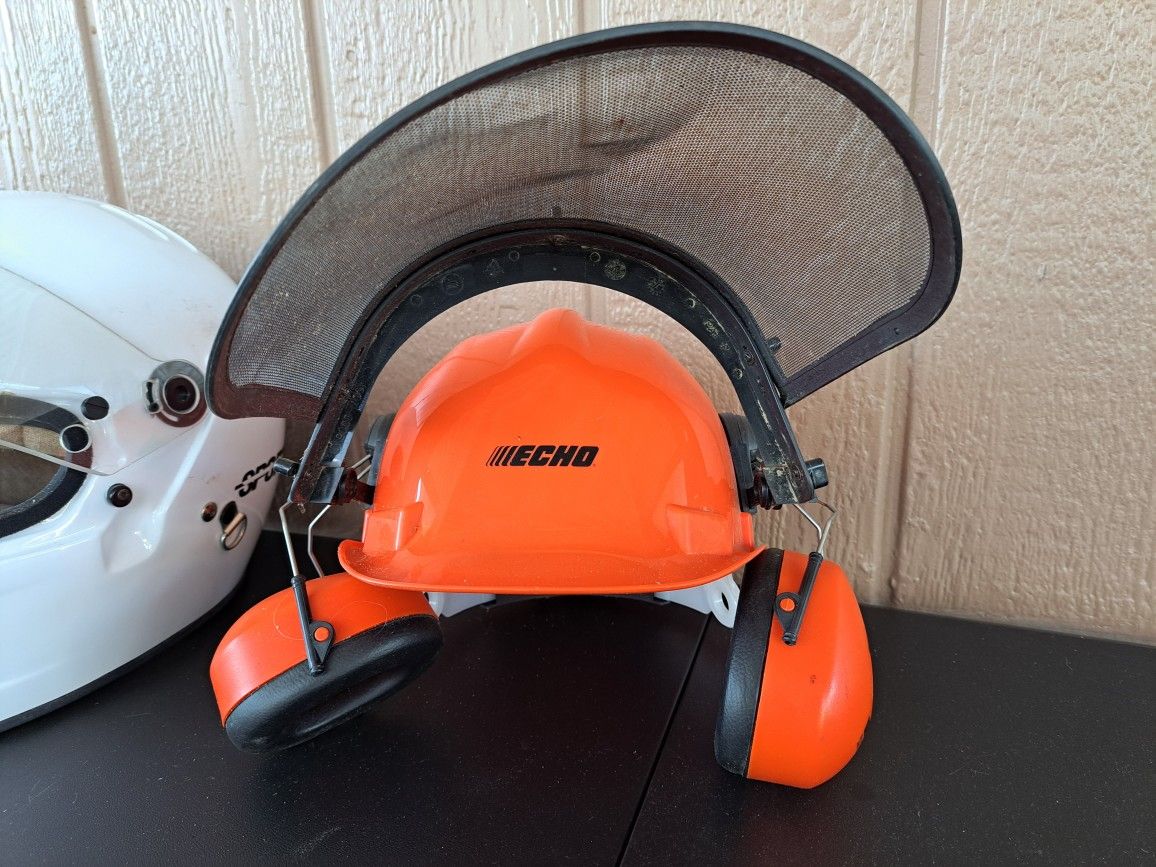 CHAIN SAW FACE SHIELD, WITH EAR PROTECTION