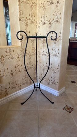 Plant stand - iron & glass